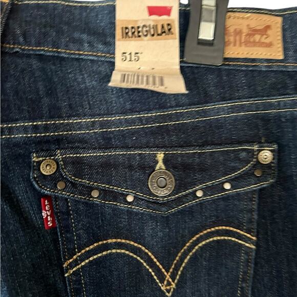 NWT Levi’s 515 Jeans Womens 30 Blue Denim Mid Rise Bootcut Flare Western Cowgirl - Picture 4 of 9